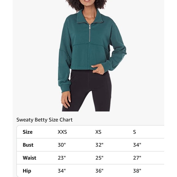Sweaty Betty Women's Revive Lounge Half Zip Pullover Sweatshirt Size XS - Picture 11 of 11